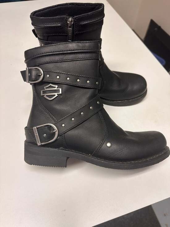 Harley-Davidson Shoes - Women’s Harley-Davidson Eddington Motorcycle Boots Black Leather